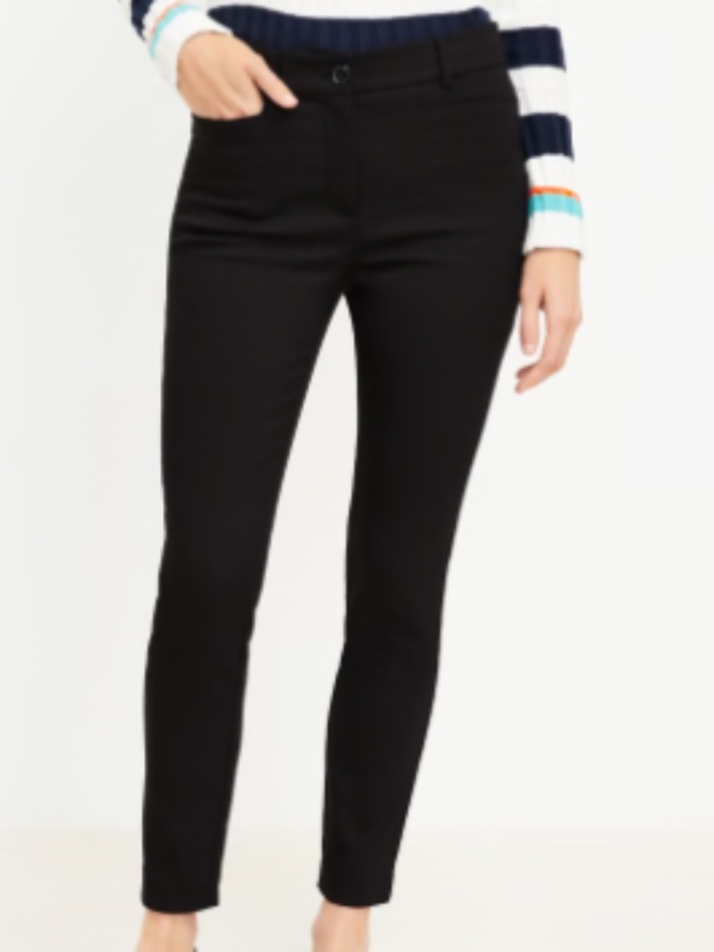 LOFT - Sutton Skinny Black Pants *CURVY*